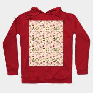 Warm winter things pattern Hoodie